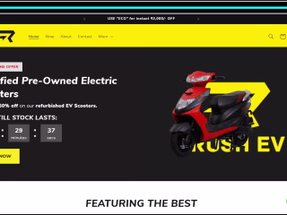 Rush EV Shopify Website