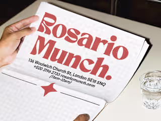 Rosario Munch - Menu Design