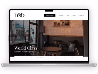 Restaurant Website Landing Page Design