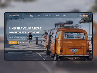 Travel Buddy Website- UI Exploration