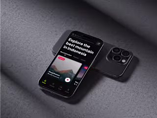Hiking App Mobile Design