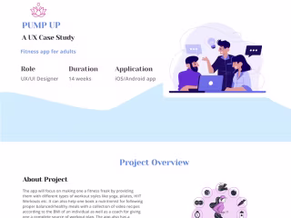 Case Study Presentation - Pump Up App on Behance