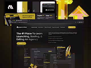 Branding, Web Design & Webflow Development for an SMMA Course