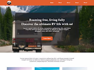 Website Design for a RV life blog