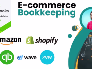 E-commerce Bookkeeping on QuickBooks and Xero for Amazon,Shopify