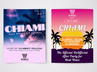Chiami Flyers for Wynwood Chicago