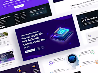 Chipset Manufacturer Website UI/UX Design