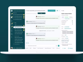 Web messenger app for SaaS product :: Behance
