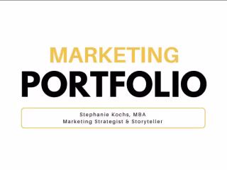 Marketing and Writing Portfolio