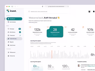 kuest - LMS Dashboard for Teacher