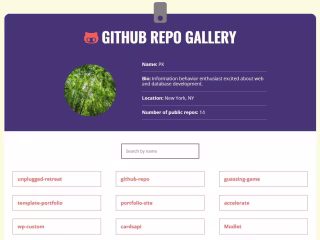GitHub Repo Gallery