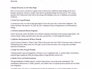 Legal Contracts for businesses (Copy Writting)