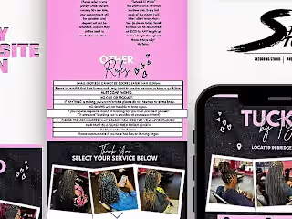 ArtBySpazz LLC on Instagram: “Acuity Booking Site Design | Tuck…