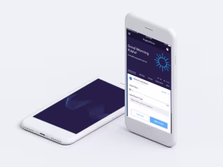 Branding and app design for IOT app