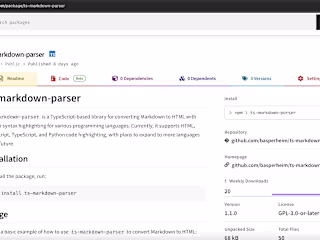 Published an NPM Package That Converts Markdown to HTML