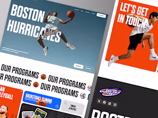 Boston Hurricanes Sports Website | Framer Design & Development