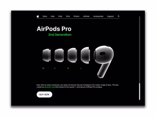 AirPods Pro Web UI Design & Prototype Animation on Behance