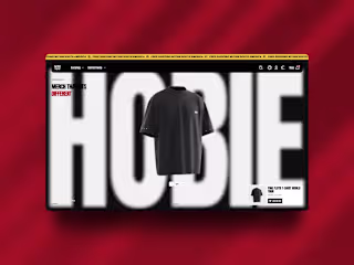 Hobie Music E-commerce UI Design (Figma)