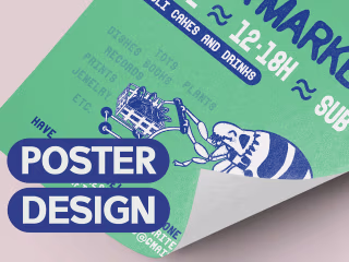 Poster Design Flea Market on Behance