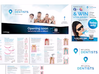 Logo, brand guides, signage, flyers and social media