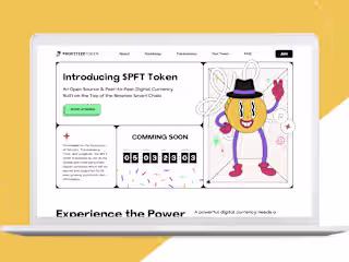 UX/UX design for a crypto landing page