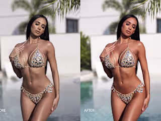 Fashion photo retouching