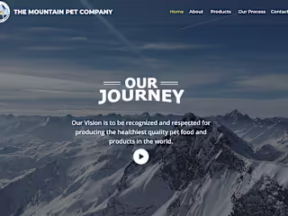 The mountain pet company website