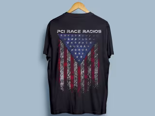 Pci Race Radios American Flag Shirt design