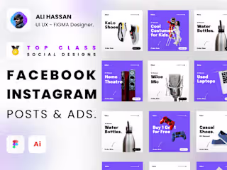 Design Facebook & Instagram Post Content or Advertisement