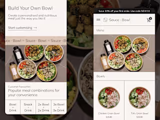Mobile App for Sauce x Bowl
