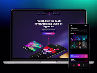 UX/UI for Blockchain-Powered Mobile App for Music Sharing