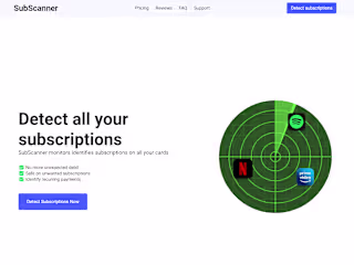 SubScanner open banking tool