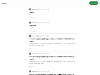 Blogging Website Built using Hono