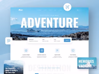 Tour & Travel Agent Website UI