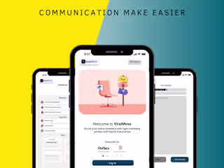 UI UX Design using Figma | ViralMove - DMA in Real Estate 🎯📢