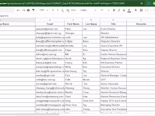 Contact list builder