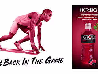 Heroic Sport Energy Drink Branding
