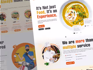 Food Delivery Website UX/UI Design