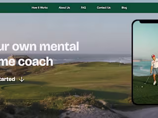 Website Design & Development for Golf App