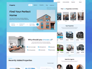 Real estate website design