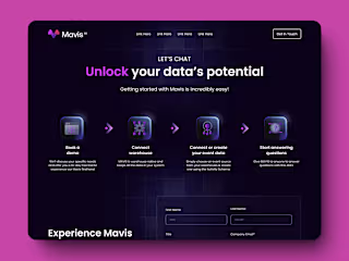 UX, UI Web Design and Development, Dark Mode for Mavis A