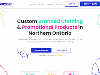 Website for Embroidery Company