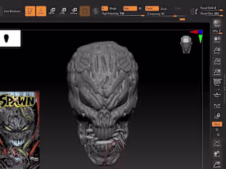 A Spawn Head I Modeled for Jaime Roa.
