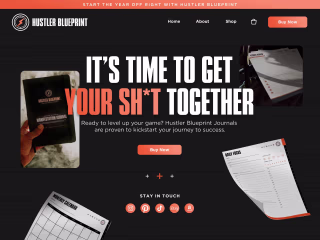 Hustler Blueprint - Brand & E-Commerce Website Design
