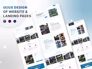Construction Landing Page | UI UX DESIGNER