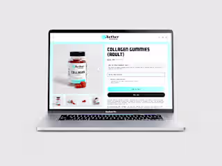 Aether Wellness - Brand and Custom Shopify Site