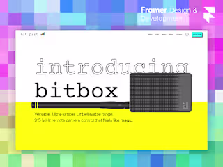 BitBox by Bit Parts | Framer E-Commerce Site + Landing Pages