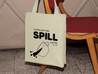 Spill coffee