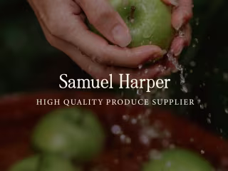 Fruit & veggie supplier 🍐