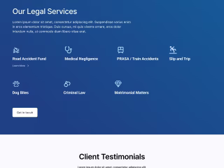 A Beautiful Redesigned Legal Website [Design & Development]